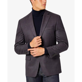 Men's Modern-Fit Pattern Check Sport Coats