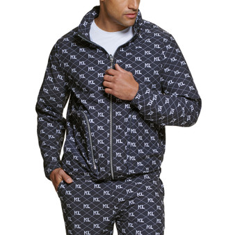 Men's All Over KL Print Hooded Jacket