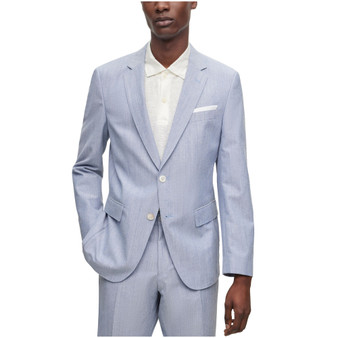 Men's Micro-Patterned Cotton Blend Slim-Fit Jacket