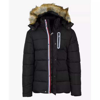 Men's Heavy Tech Puffer Jacket with Hood