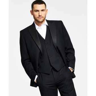 Men's Classic-Fit Stretch Black Tuxedo Jacket, Created for Macy's