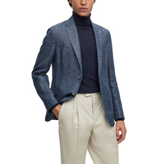 Men's Patterned Slim-Fit Jacket