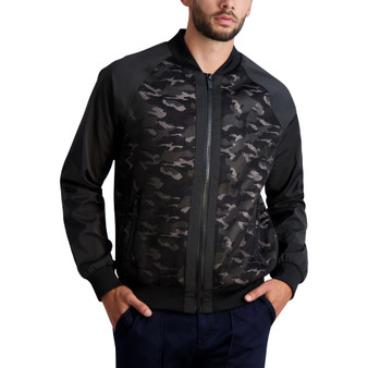 Men's Long Sleeve Camo Bomber Jacket