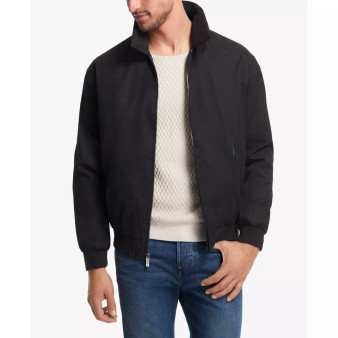 Men's Big & Tall Lightweight Full-Zip Bomber Jacket
