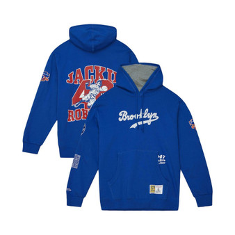 Men's Jackie Robinson Royal Brooklyn Dodgers Cooperstown Collection Legends Fleece Pullover Hoodie