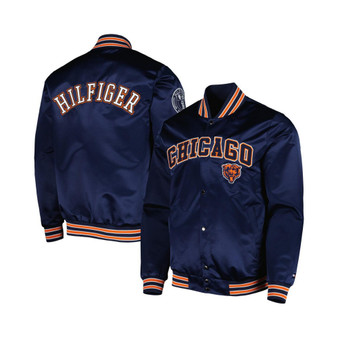 Men's Navy Chicago Bears Elliot Varsity Full-Snap Jacket