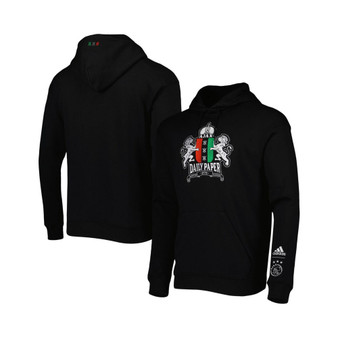 Men's Black Ajax Daily Paper Pullover Hoodie