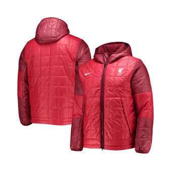 Men's Red Liverpool Synthetic Fleece Lined Full-Zip Jacket