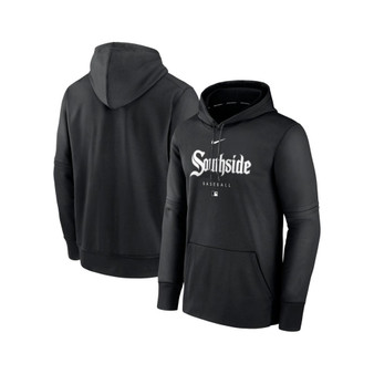 Men's Black Chicago White Sox City Connect Pregame Performance Pullover Hoodie