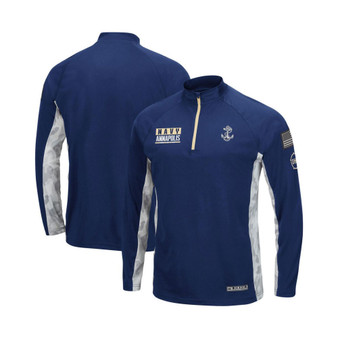 Men's Navy Navy Midshipmen OHT Military-inspired Appreciation Snow Cruise Raglan 1/4-zip Jacket