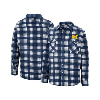 Men's Navy Michigan Wolverines Ellis Full-Snap Jacket