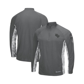 Men's Gray, Camo UCF Knights OHT Military-Inspired Appreciation Swoop Quarter-Zip Jacket