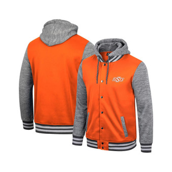 Men's Orange Oklahoma State Cowboys Robinson Hoodie Full-Snap Jacket