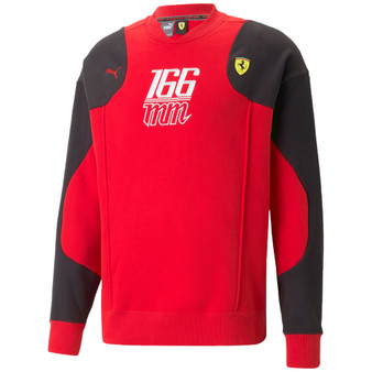 Men's Scuderia Ferrari Colorblocked Embroidered Fleece Sweatshirt