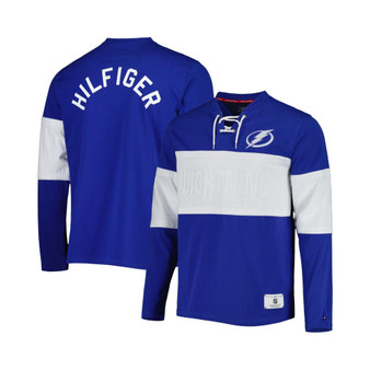 Men's Blue Tampa Bay Lightning Walter Lace-Up Long Sleeve Top