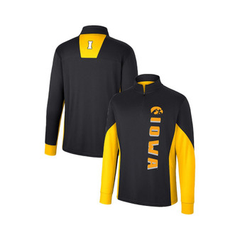 Men's Black Iowa Hawkeyes Bart Quarter-Zip Windshirt