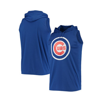 Men's Royal Chicago Cubs Sleeveless Pullover Hoodie