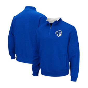 Men's Blue Seton Hall Pirates Tortugas Logo Quarter-Zip Jacket