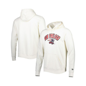 Men's Cream New England Patriots Sideline Chrome Pullover Hoodie