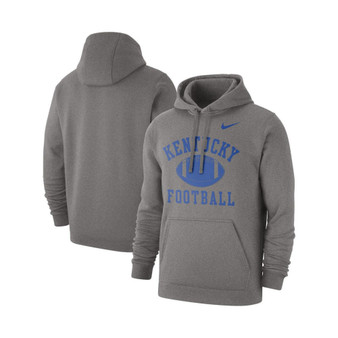 Men's Heathered Gray Kentucky Wildcats Football Club Pullover Hoodie