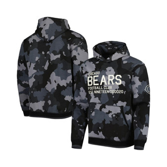 Men's Black Chicago Bears Camo Pullover Hoodie