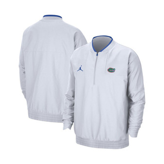 Men's White Florida Gators 2021 Coach Half-Zip Jacket