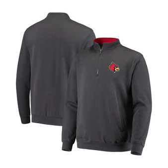 Men's Charcoal Louisville Cardinals Tortugas Logo Quarter-Zip Jacket