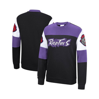 Men's Black Toronto Raptors Perfect Season Fleece Pullover Sweatshirt