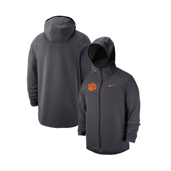 Men's Anthracite Clemson Tigers Tonal Showtime Full-Zip Hoodie