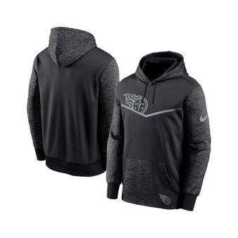 Men's Black Tennessee Titans RFLCTV Chevron Pullover Hoodie