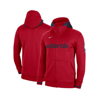Men's Red Washington Wizards Authentic Showtime Performance Full-Zip Hoodie