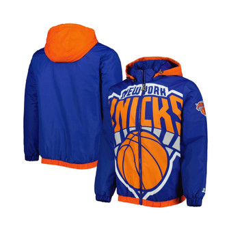 Men's Blue New York Knicks The Triple Double Full-Zip Hoodie Jacket