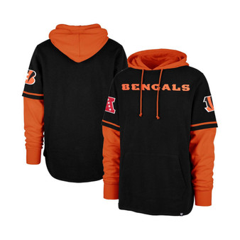Men's Black Cincinnati Bengals Shortstop Pullover Hoodie