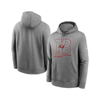 Men's Heathered Gray Tampa Bay Buccaneers City Code Club Fleece Pullover Hoodie
