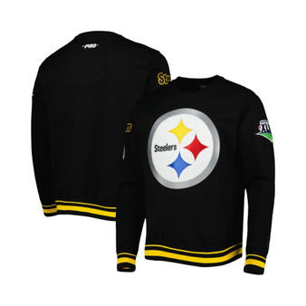 Men's Black Pittsburgh Steelers Super Bowl XLIII Mash Up Pullover Sweatshirt