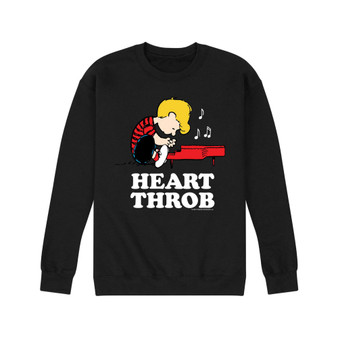 Men's Peanuts Heart Throb Fleece Sweatshirt