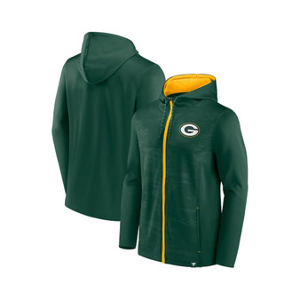 Men's Branded Green, Gold Green Bay Packers Ball Carrier Full-Zip Hoodie
