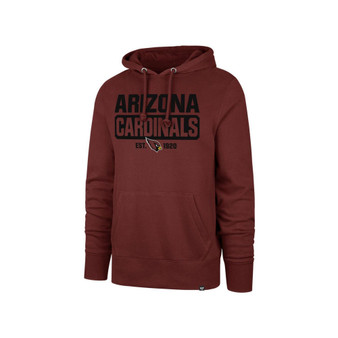 Men's Cardinal Arizona Cardinals Box Out Headline Pullover Hoodie