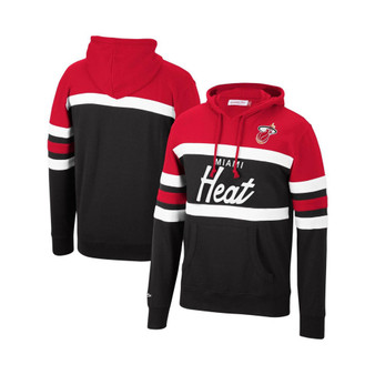 Men's Red, Black Miami Heat Head Coach Pullover Hoodie