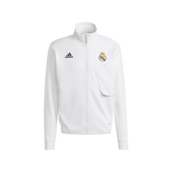 Men's White Real Madrid 2023/24 Anthem Full-Zip Jacket