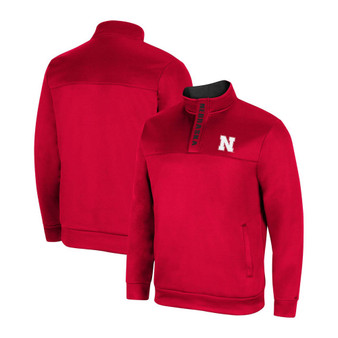 Men's Scarlet Nebraska Huskers No Tomorrow Quarter-Zip Jacket