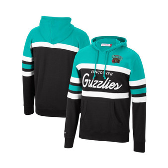 Men's Turquoise, Black Vancouver Grizzlies Head Coach Pullover Hoodie