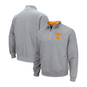 Men's Heathered Gray Tennessee Volunteers Tortugas Team Logo Quarter-Zip Jacket