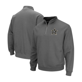 Men's Charcoal Vanderbilt Commodores Tortugas Logo Quarter-Zip Jacket