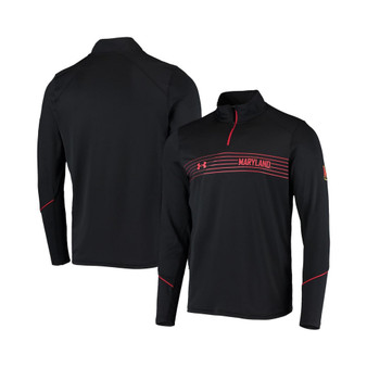 Men's Black Maryland Terrapins Sideline Performance Lightweight Quarter-Zip Jacket