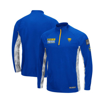 Men's Royal Pitt Panthers OHT Military-inspired Appreciation Snow Cruise Raglan 1/4-zip Jacket