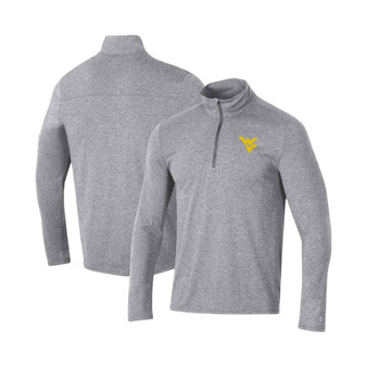 Men's Heathered Gray West Virginia Mountaineers Field Day Team Quarter-Zip Jacket