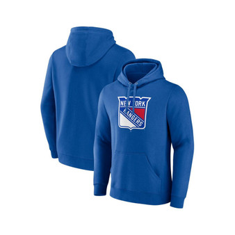 Men's Branded Blue New York Rangers Primary Logo Pullover Hoodie