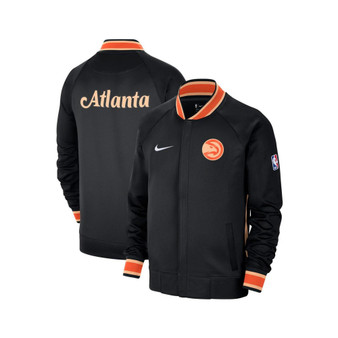 Men's Black, Orange Atlanta Hawks 2022/23 City Edition Showtime Thermaflex Full-Zip Jacket