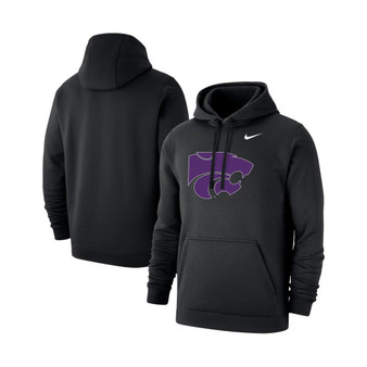 Men's Black Kansas State Wildcats Logo Club Pullover Hoodie